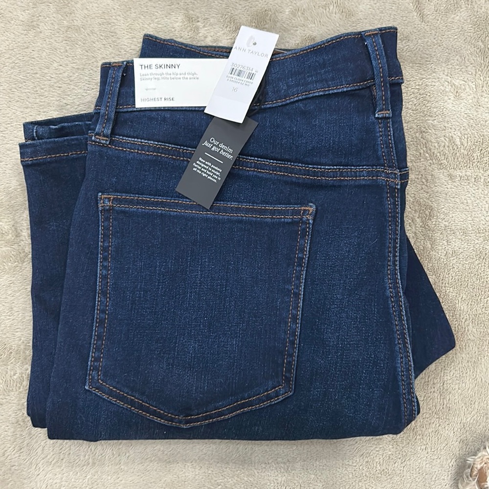 Ann Taylor Sculpting Pocket Highest Rise Skinny Jeans⚡️NEW